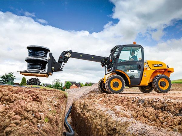 JCB Telehandler on construction site